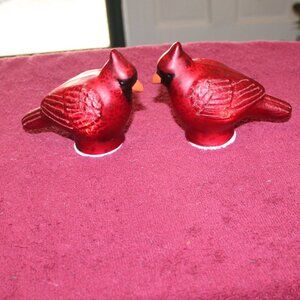 Mr. Christmas Red Cardinal Birds Mini Mercury Glass Figurine - Light up
